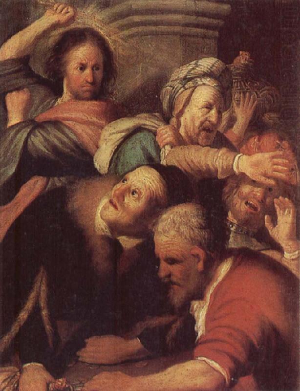 REMBRANDT Harmenszoon van Rijn Christ Driving the Money-changers from the Temple china oil painting image